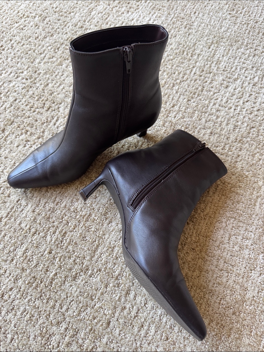Brown booties
